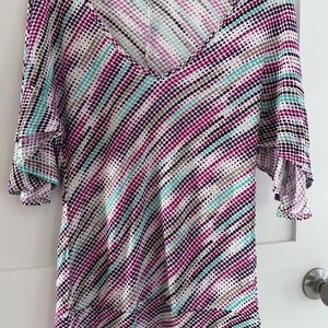 Lux Polka Dot Patterned Top